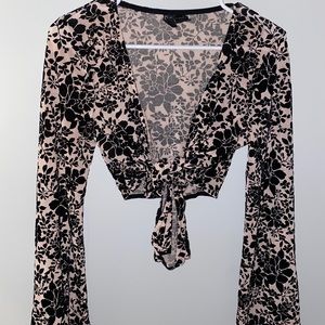 Floral long sleeve top